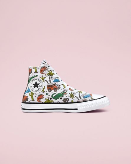 Girls' Converse Chuck Taylor All Star Desert Explorer High Top Shoes White / Green | AU 98E34Z